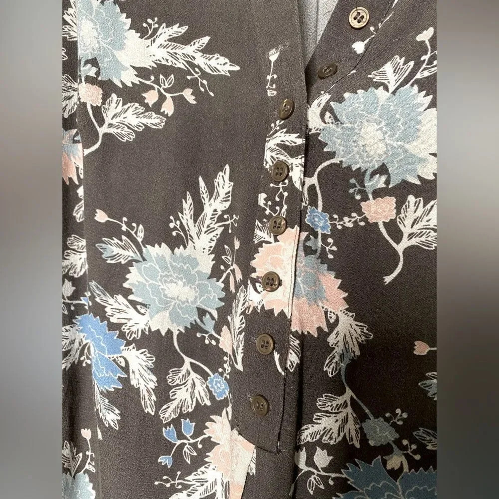 Free People Easy Girl Boho Tunic Floral Top - Picture 6 of 13